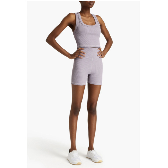 The Upside Jacquard Mini Spin Shorts in Lavender Size Small - Picture 1 of 12